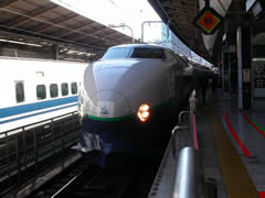 東京駅ホームでかけずり回る（2003年11月2日）