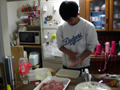 トンカツ作り
