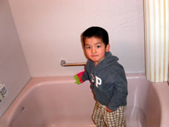 お風呂洗いメンバー（2005年3月13日）