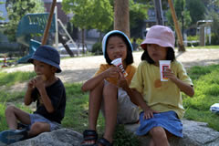 木陰でアイス食べようか（2006年8月8日）